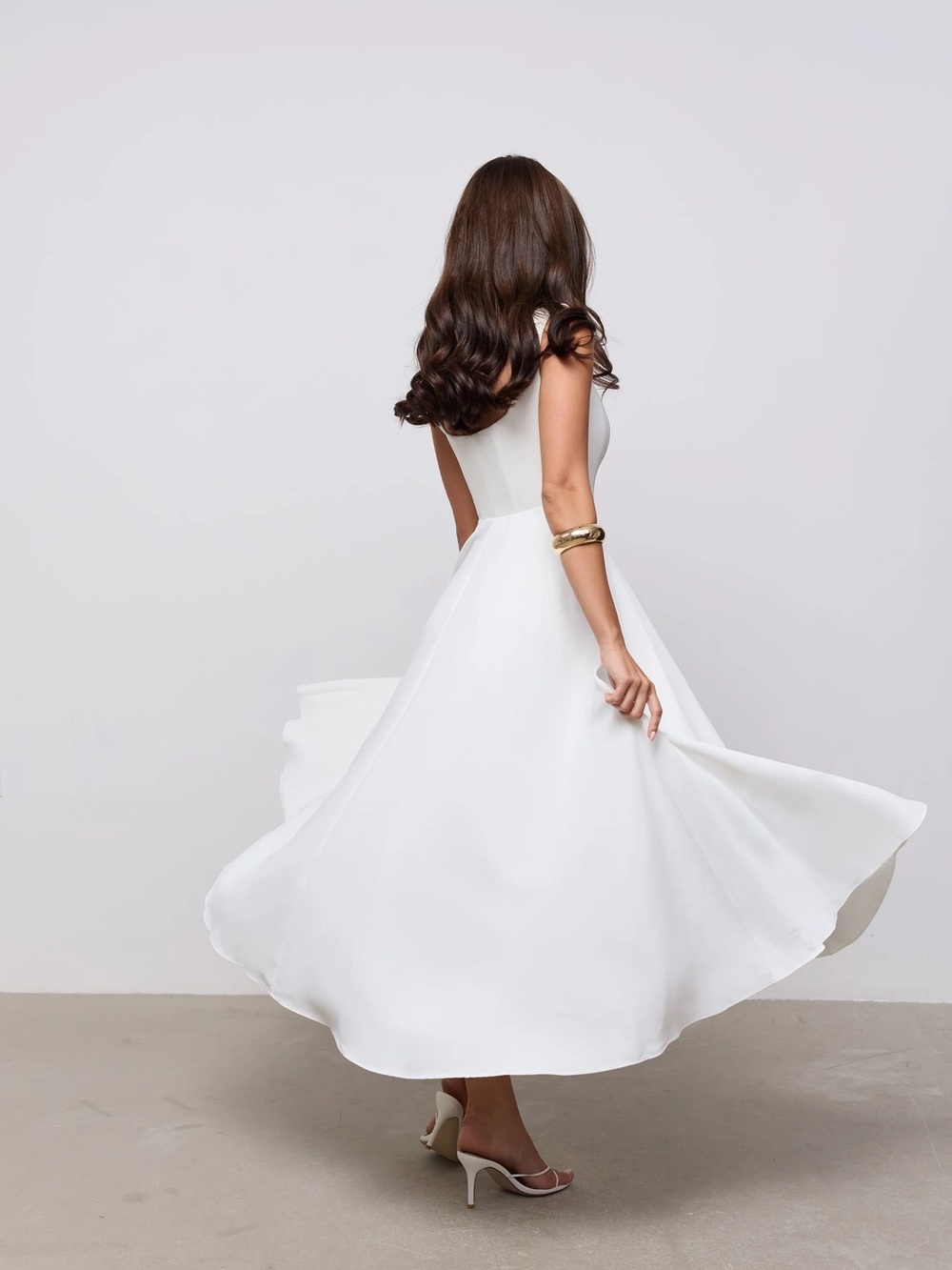 Odd Muse Square Neck Midi Dress - Picture 3 of 14